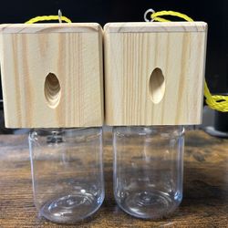 Outdoor Carpenter Bee Hanging Insect Trap Set (2pcs)