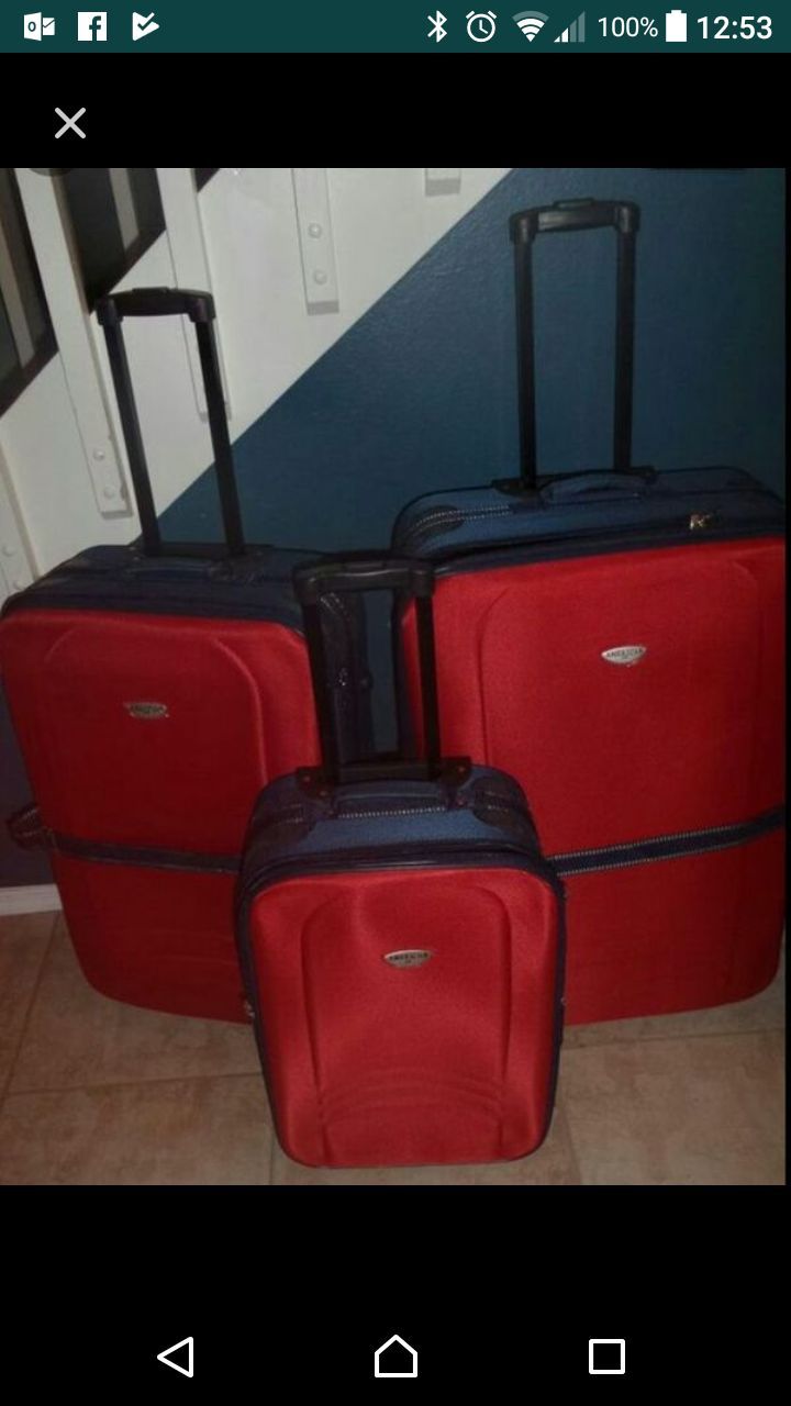American way brand..new suitcases set