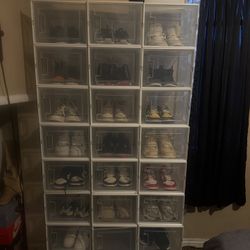 Stackable shoe cases 
