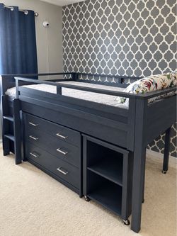 Pottery Barn Full Teen Loft Sleep and Study Bed