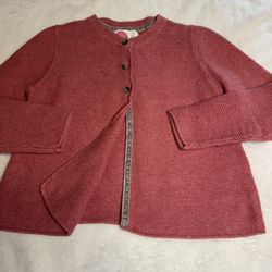 Mini Boden Girls Cotton & Cashmere Blend Everyday Swing Cardigan Sweater 6/7