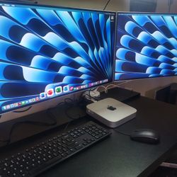 Apple Mac Mini System $200 - Dual Displays, FAST, Complete - OSX Sonoma, Office 365 + More