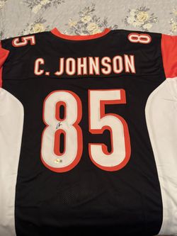 Chad Johnson Signed Custom Bengals Jersey Beckett certified