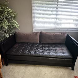 Day Bed. - Leather -  Costco