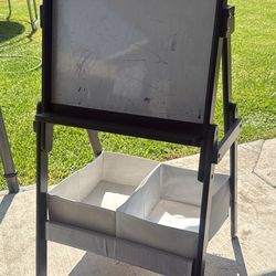 Kids Dry Erase Board With Storage 