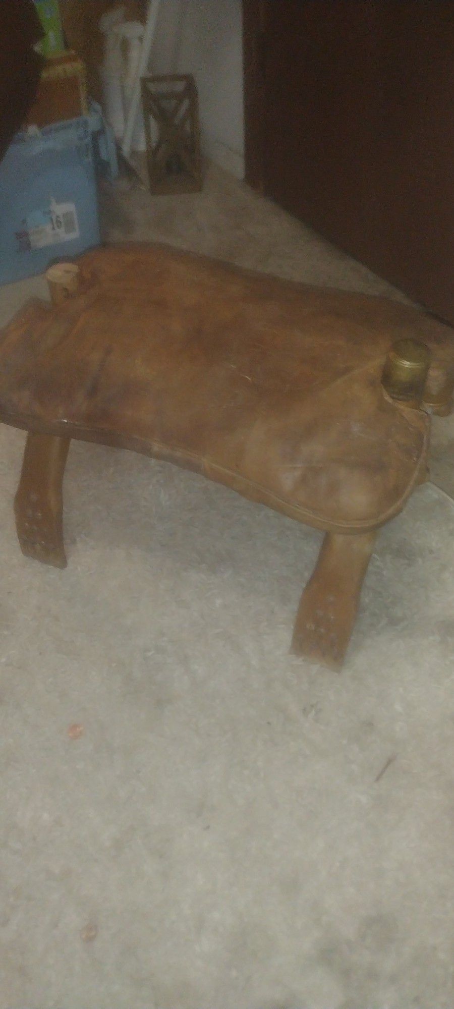 Antique Egyptian Camel Leather Saddle 