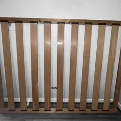 Golden Brown Wooden Bed frame 