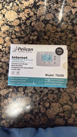 Pelican programmable  thermostat  with  CO2 censor
