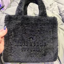 Fuzzy Black Purse 