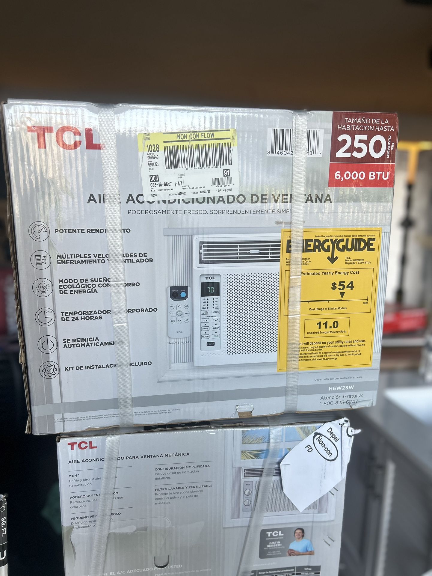 TCL 6000 BTU Window Air Conditioner Fan and Dehumidifier