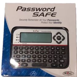 Password SAFE RecZone Electronic Organizer Identity Protect Vault Model #595 NIB