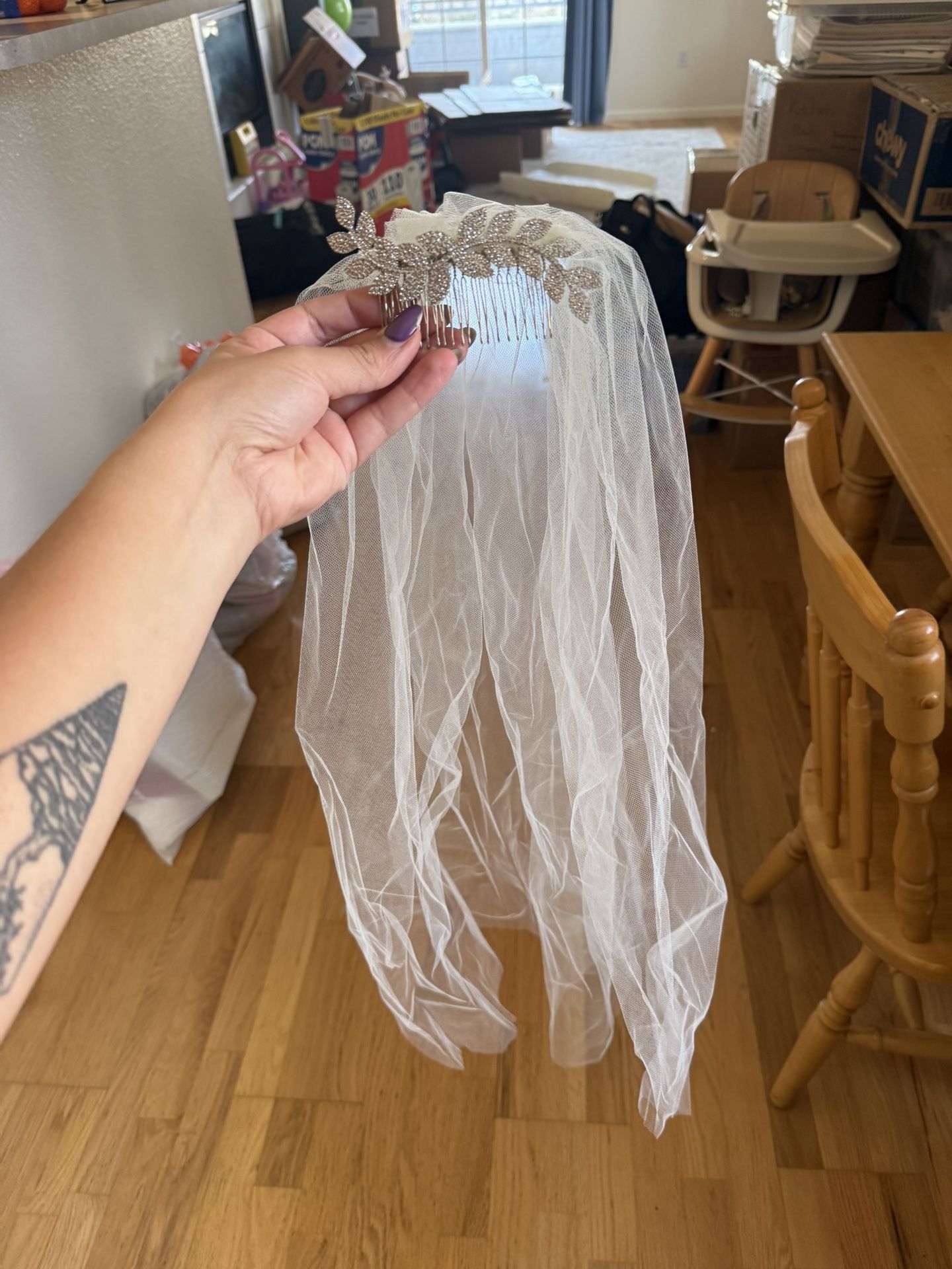 Wedding Veil And Clip