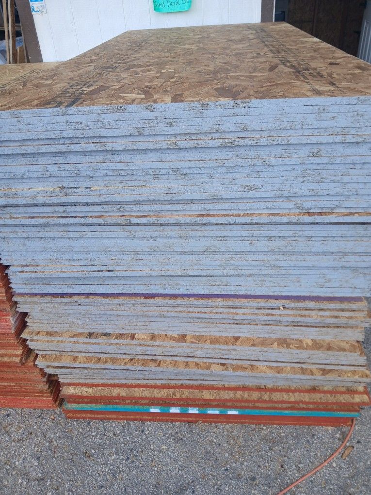 3/4   4*8 Tongue And Groove For Floor $20 Each