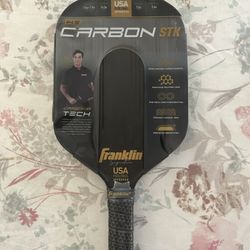 Franklin Sports Carbon STK Pickleball Paddle JW Johson Signature Black 14.5 mm