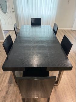 A/X dining table with 6 chairs