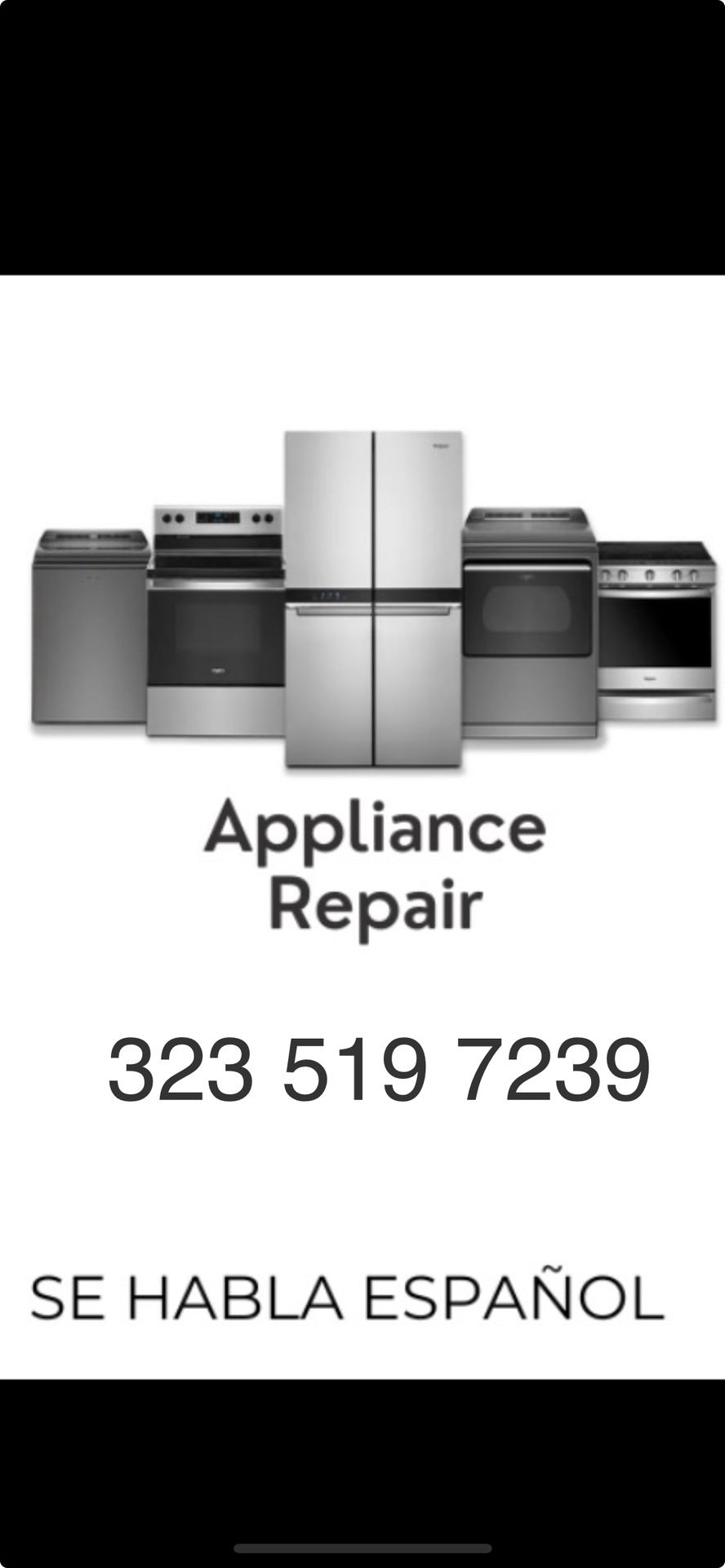 Washer, Dryer, Refrigerator Repair 