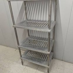 Very Sturdy 74"H x 24"W x 18"D Commercial Aluminum Shelving Unit