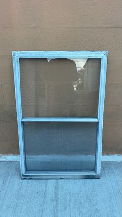 Aluminum Window 43.5” x 28” Wide with Mesh Screen