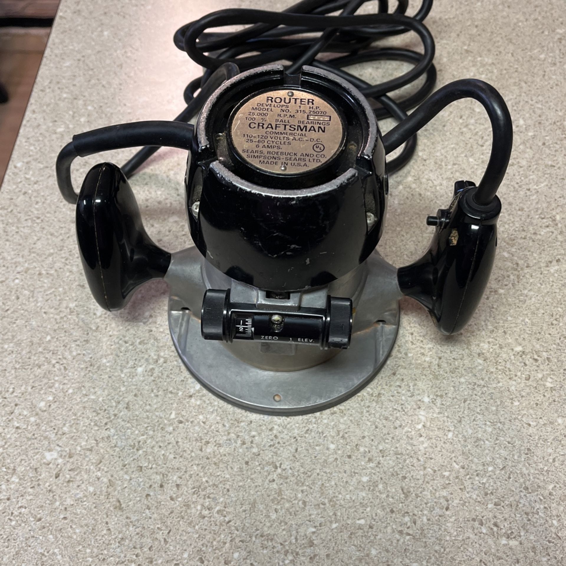 Large router 1 hp made in America