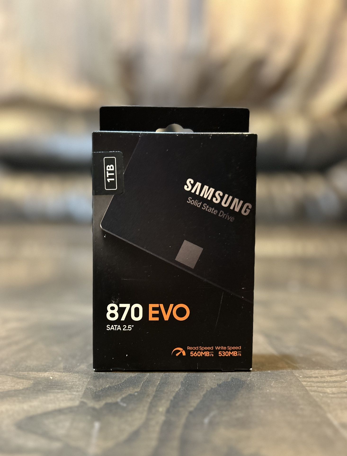 Samsung 870 EVO 1TB 2.5” SATA SSD for laptops desktops AIO storage and other devices 