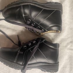Boys Black Dress Or Casual Boots Shoes Size 6 Toddler By Mini Bubujas 