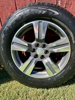 Original 18” Chevy OEM wheels and tires from a Colorado LT.
