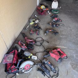 Drills, Sanders, Saws, Etc