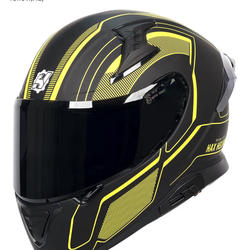 HAX Full Face Motorcycle Helmet – DOT Approved – Like New