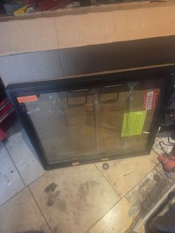 Fireplace glass doors