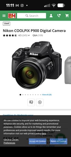 Nikon Coolpix P900 perfect condition
