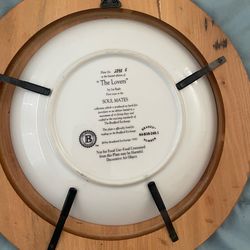 Ceramic plate with frame Native American