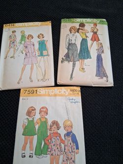 1970's patterns $3 each