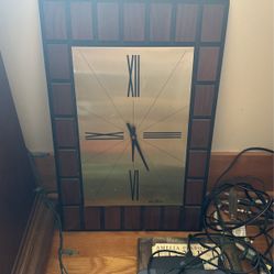 Seth Thomas Mid Century Wall Clock
