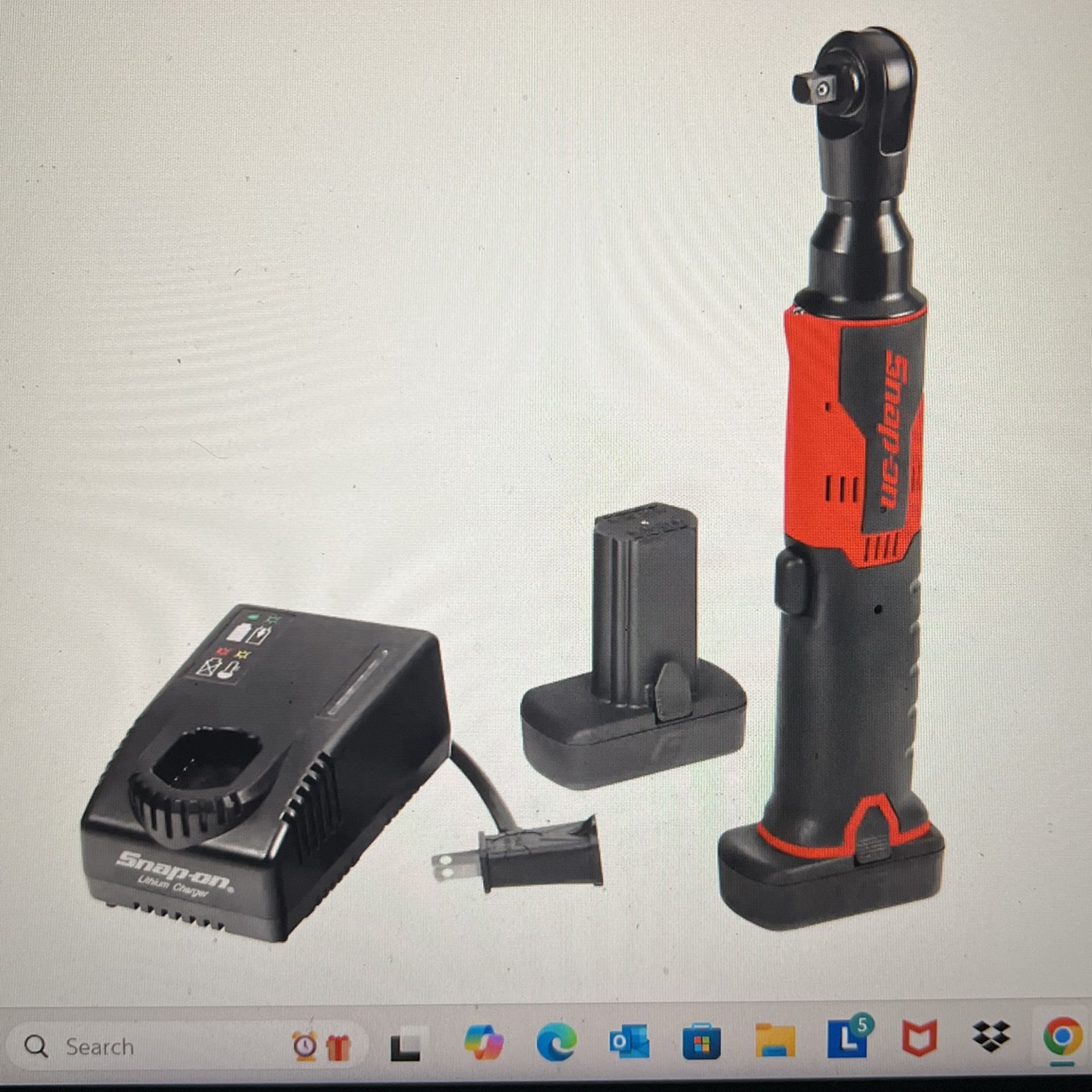 Snap on 14.4 V 3/8” Drive MicroLithium Cordless Ratchet Kit (Red or Green)