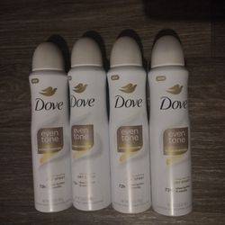 Dove Even Tone Deodorant Dry Spray BUNDLE