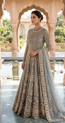 Pakistani bridal wear brand new long maxi
