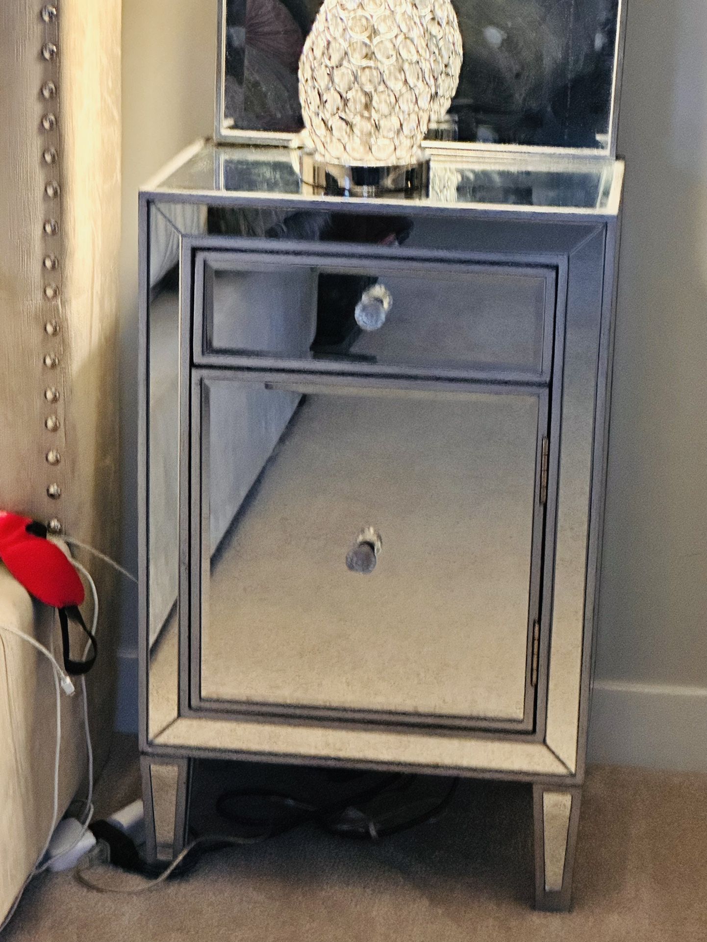 Mirrored End Tables