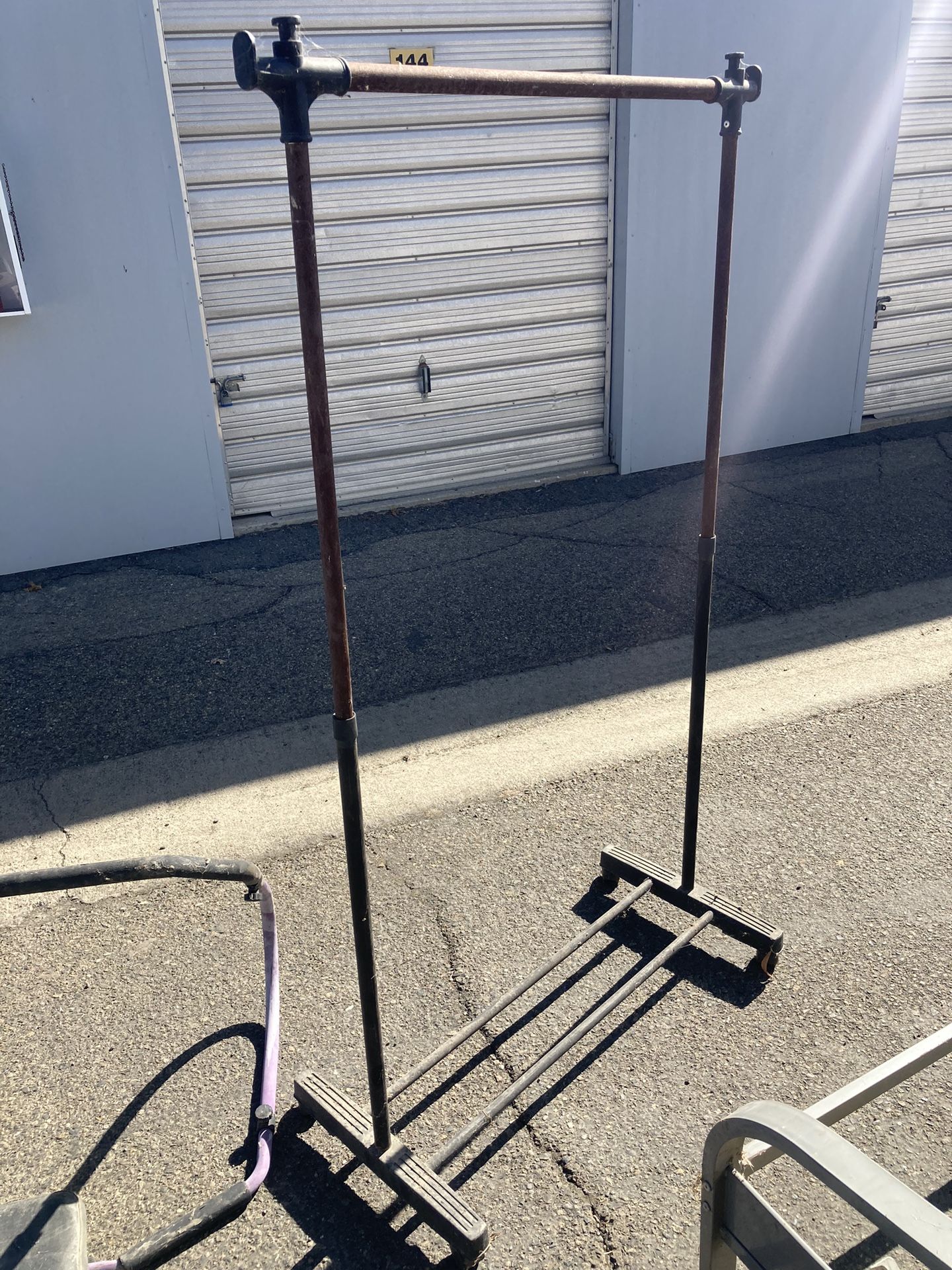 Rolling Wardrobe Clothes Hanger Garment Rack