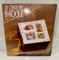 Godinger 20th Century Baroque Silver Plated Photo Box