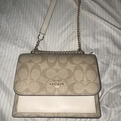 Coach Mini Klare Crossbody Khaki Gold – Good Condition