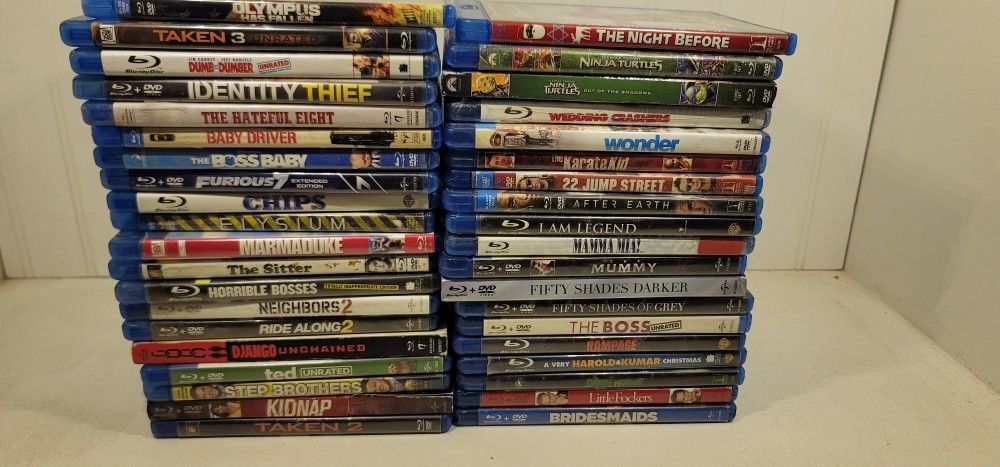 $5 BLU RAYS. $5 EACH OR TRADE FOR A MOVIE TITLE I DO NOT ALREADY OWN. BLU RAY ONLY NO DIGITAL .