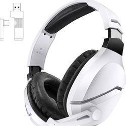 Wireless Gaming Headset *BRAND NEW MINT* PS5 PC Bluetooth Over-Ear Headphones Detachable Built-in Mics Noise Isolation