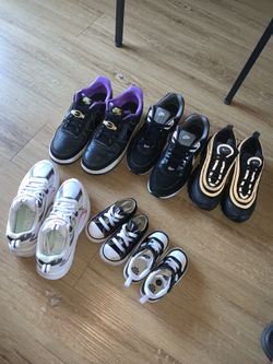 Nikes, Converse, Puma shoes