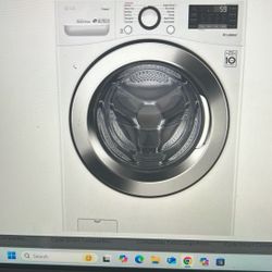 LG Steam Smart Wi-Fi enabled High Efficiency Stackable Front Load Washer