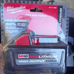 Milwaukee m18 6.0XC High Output 