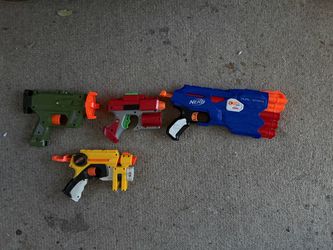 Nerf Guns Lot of 4 Toys