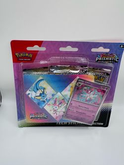 Pokémon Prismatic Evolutions Tech Sticker Collections — $40 each