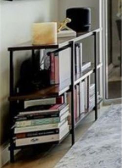 3 Tier Brown Wood Console table 42 wide x11 deep x33” tall