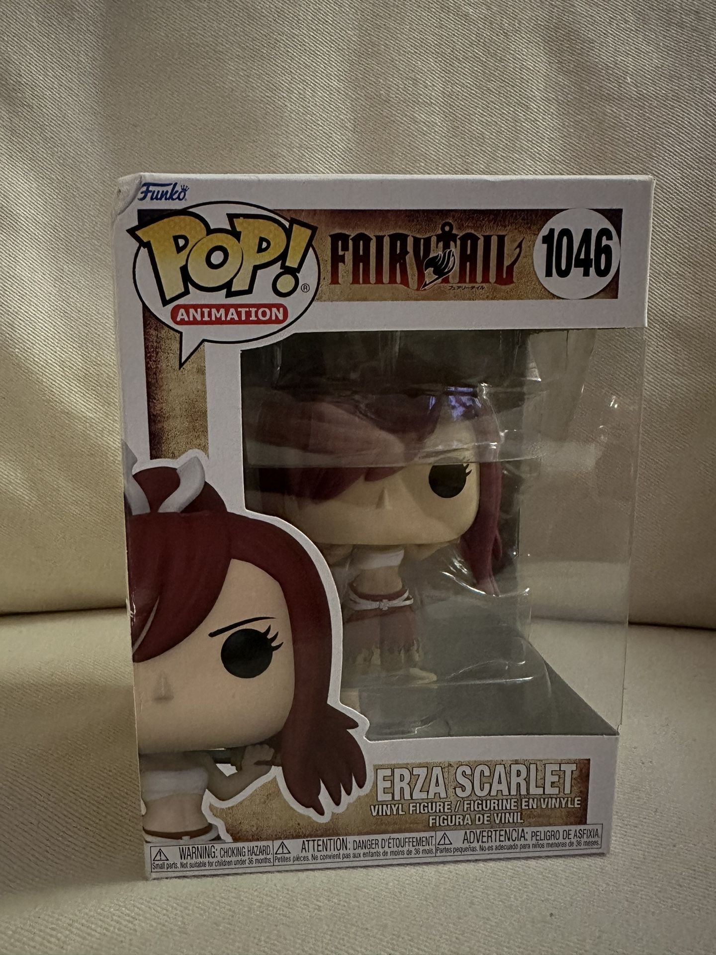 Fairy Tail Anime TV Series Erza Scarlet Vinyl POP! Figure Toy #1046 FUNKO NIB