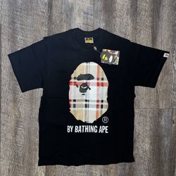 Bape burberry shirt